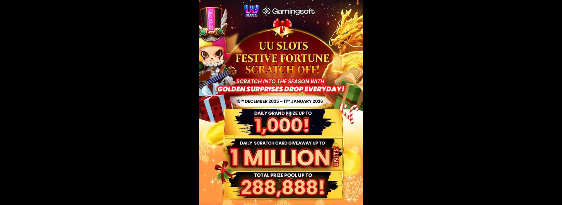 UU Slots December Mass Campaign – Scratch Card Event